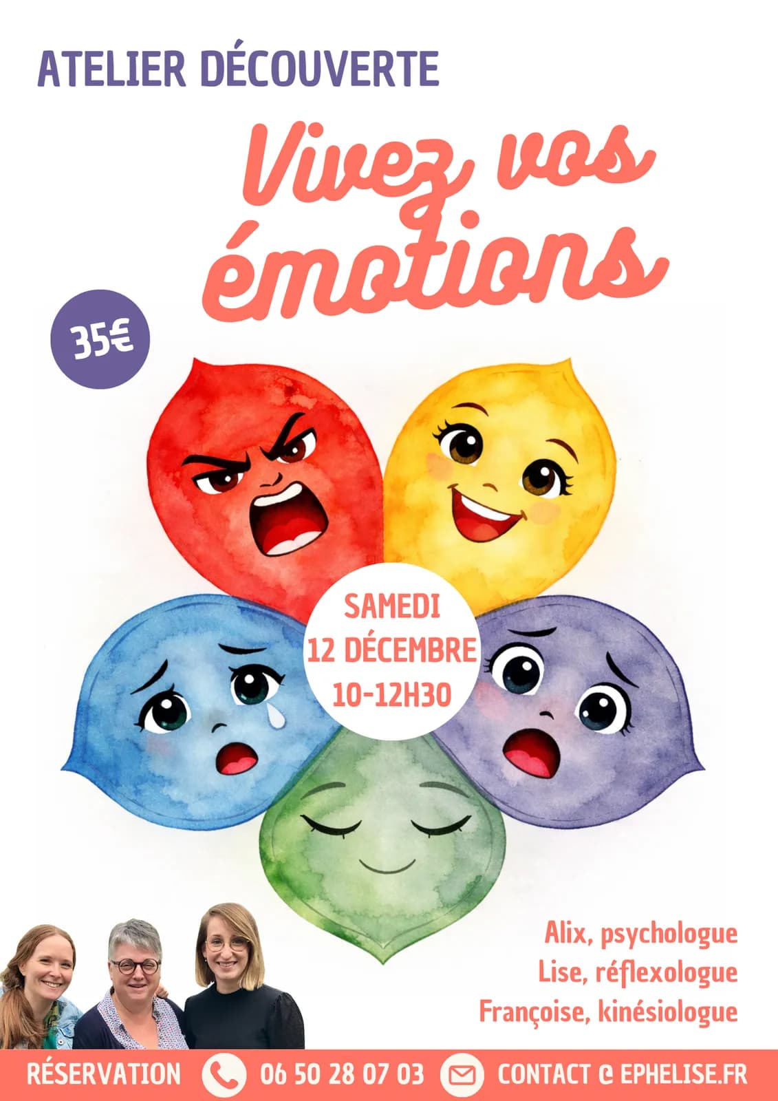 Atelier "Vivez vos émotions"