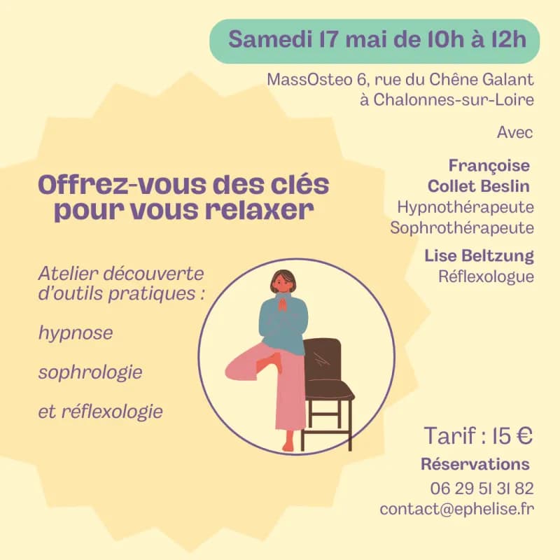 Atelier de groupe pour se relaxer au quotidien