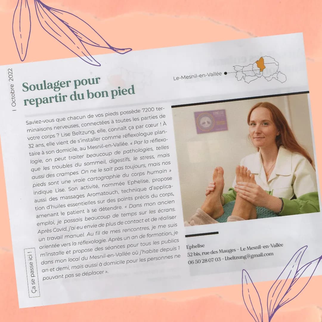 Ephélise dans les médias — « Soulager pour partir du bon pied »